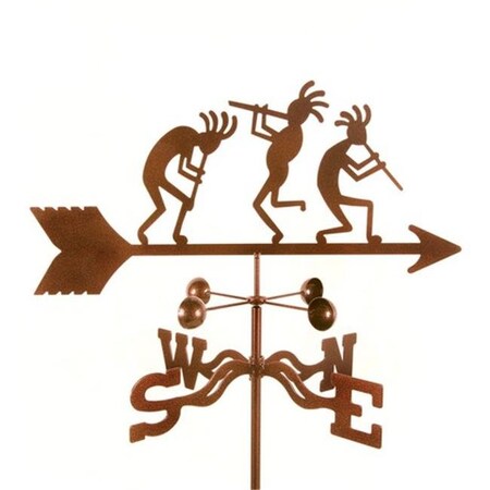 Ez Vane EZ Vane EZ1902-4S Kokopelli Weathervane with Four Sided Mount EZ1902-4S